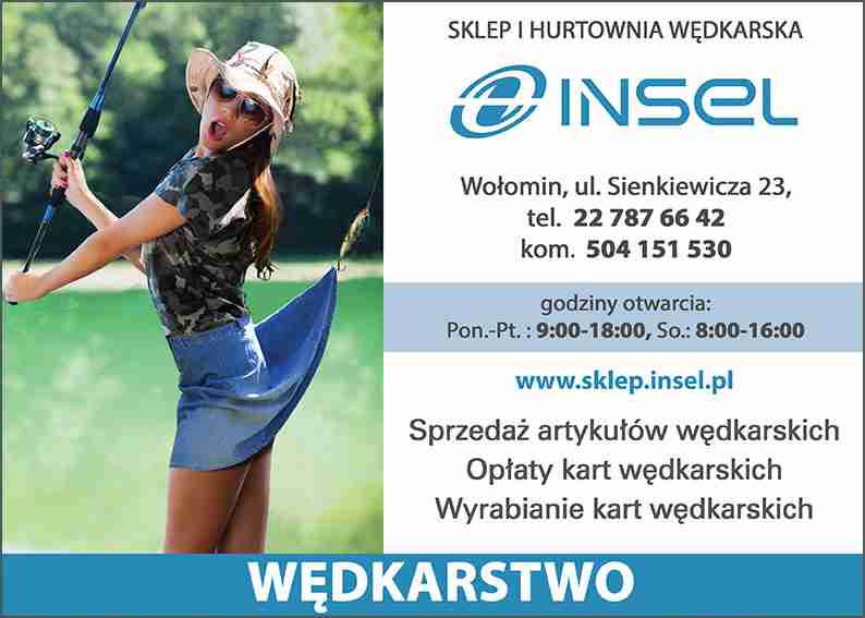 "INSEL" SKLEP WĘDKARSKI - sprzęt wędkarski WOŁOMIN sprzęt wędkarski WOŁOMIN